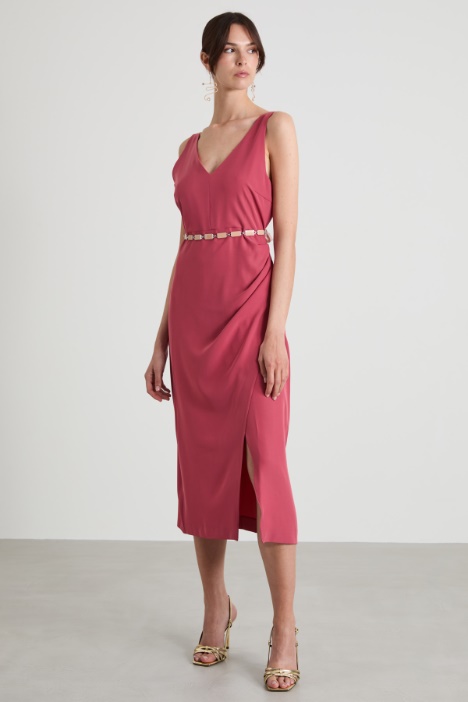 Slit sheath dress Intrend