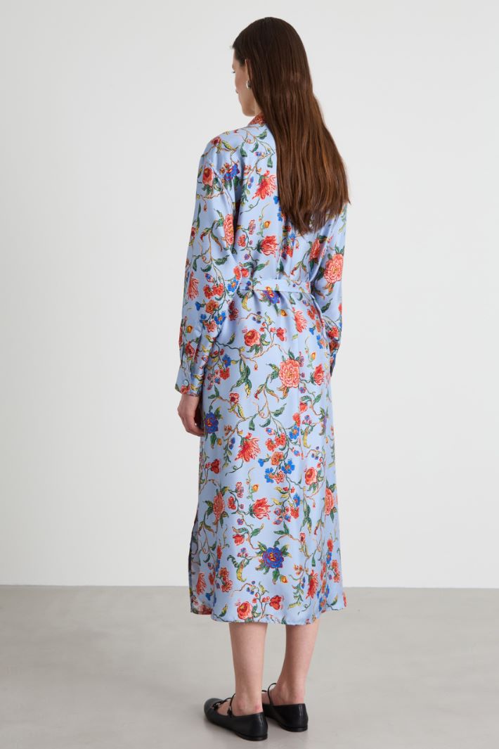 Silk shirt dress Intrend - 3
