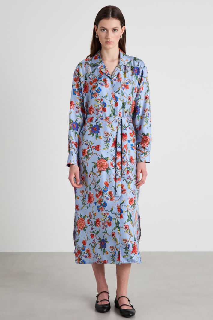 Silk shirt dress Intrend - 2