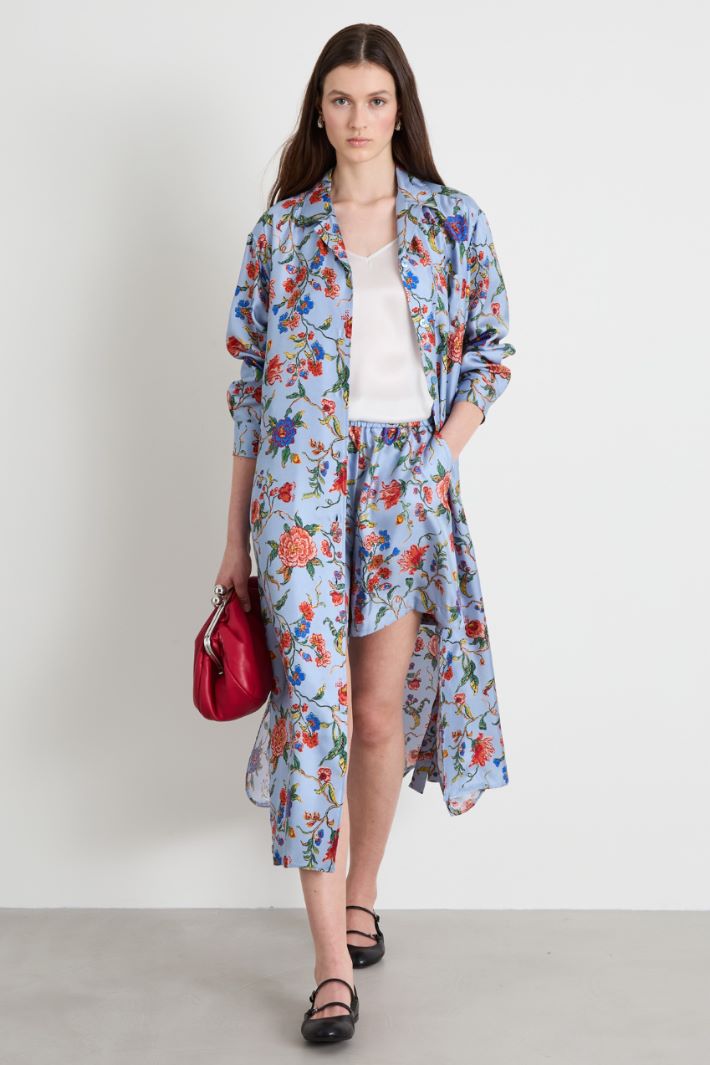 Silk shirt dress Intrend