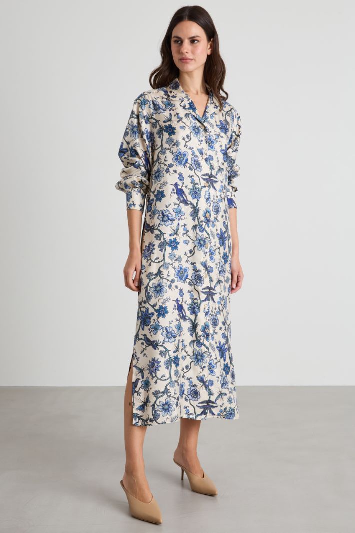 Silk shirt dress Intrend - 2