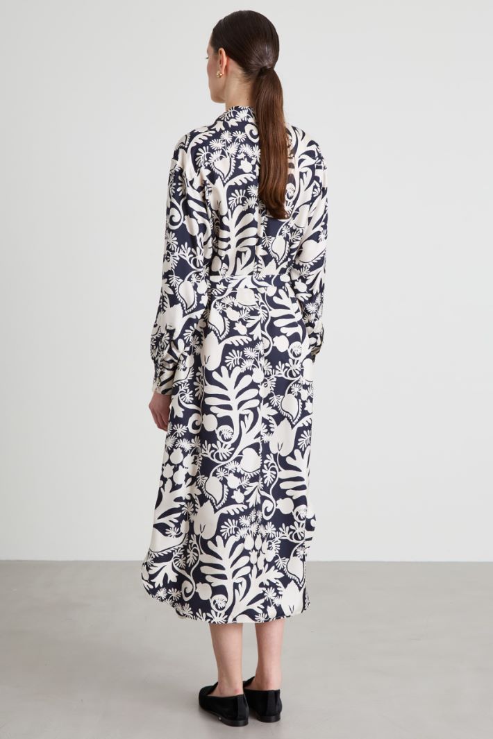 Silk shirt dress Intrend - 3