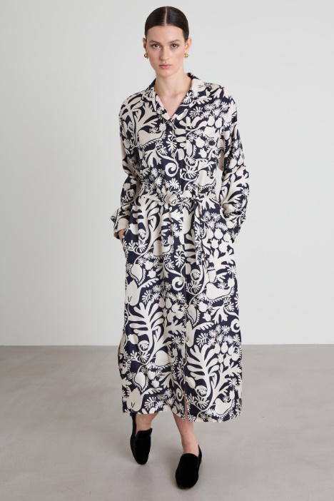 Abito chemisier in seta