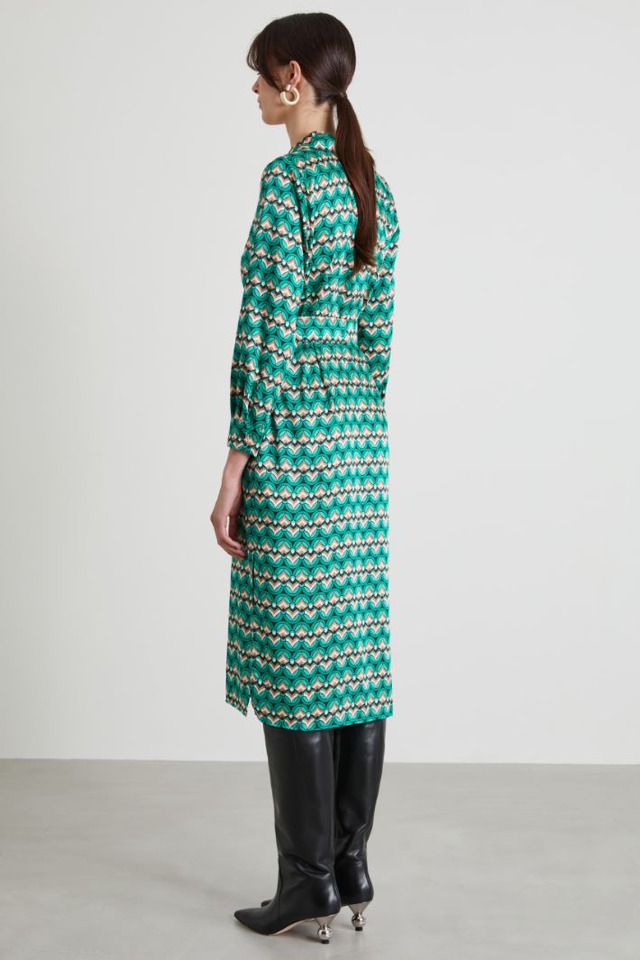 Chemisier in twill a fantasia Intrend - 3