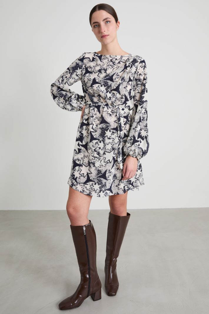Flowing crepe dress Intrend - 2