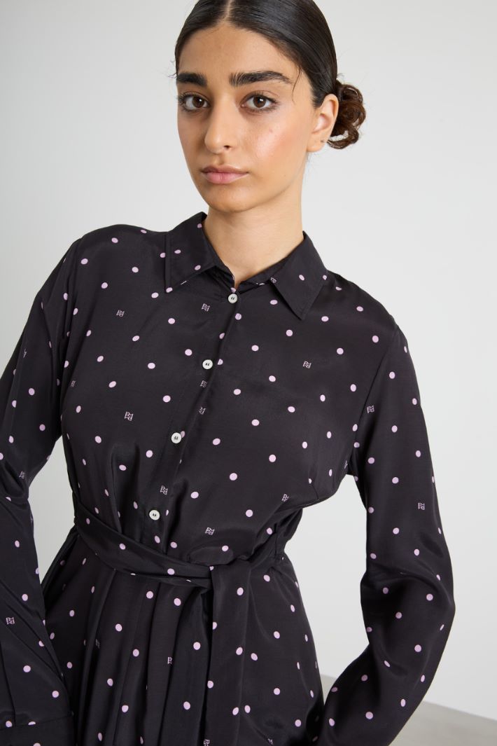 Long patterned dress Intrend - 4
