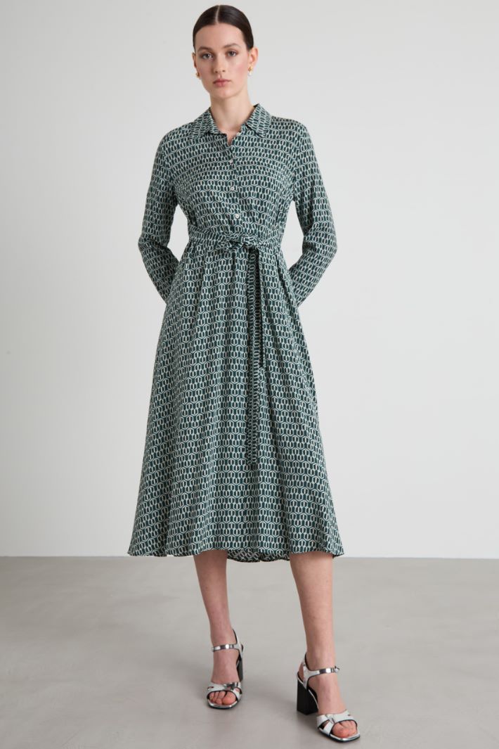 Long patterned dress Intrend - 2