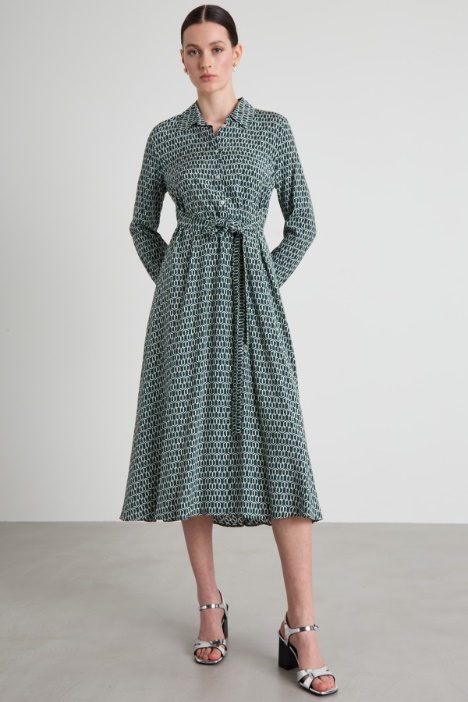 Abito lungo a fantasia