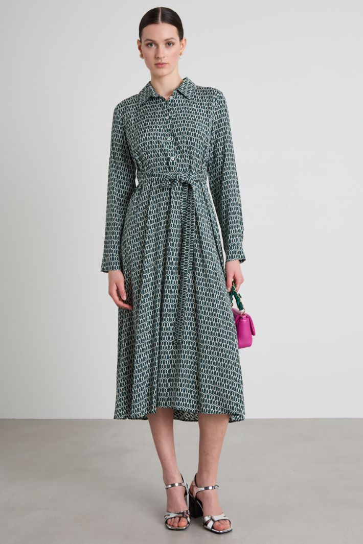 Long patterned dress Intrend