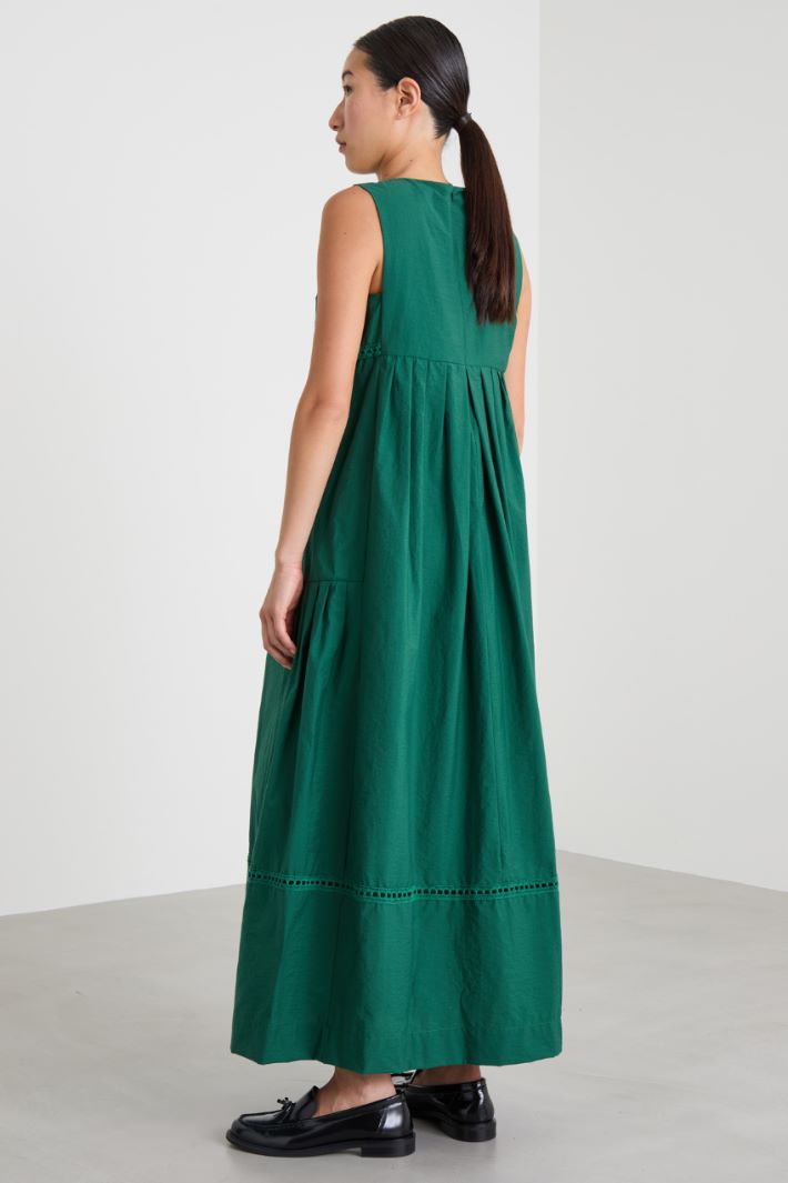 Vestido de lona con bordado Intrend - 3