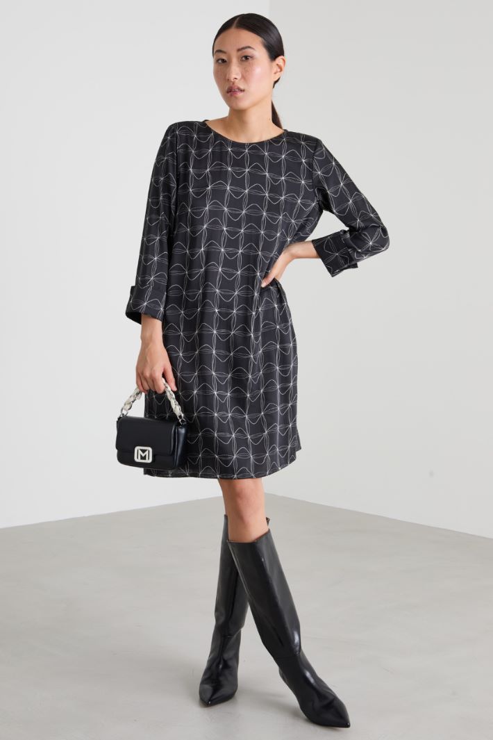 Short twill dress Intrend