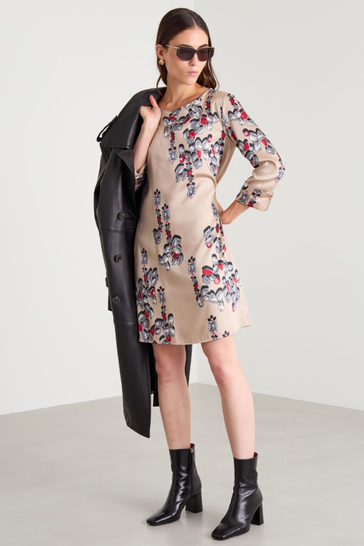 Short twill dress Intrend