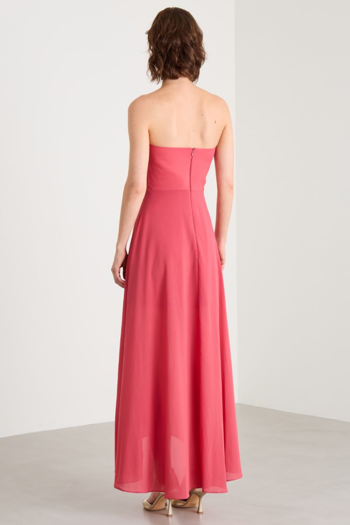 Asymmetrical georgette dress Intrend - 4