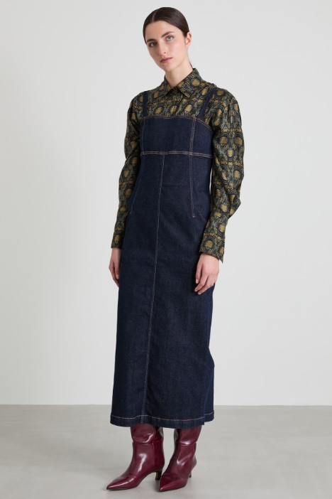 Abito bustier in jeans