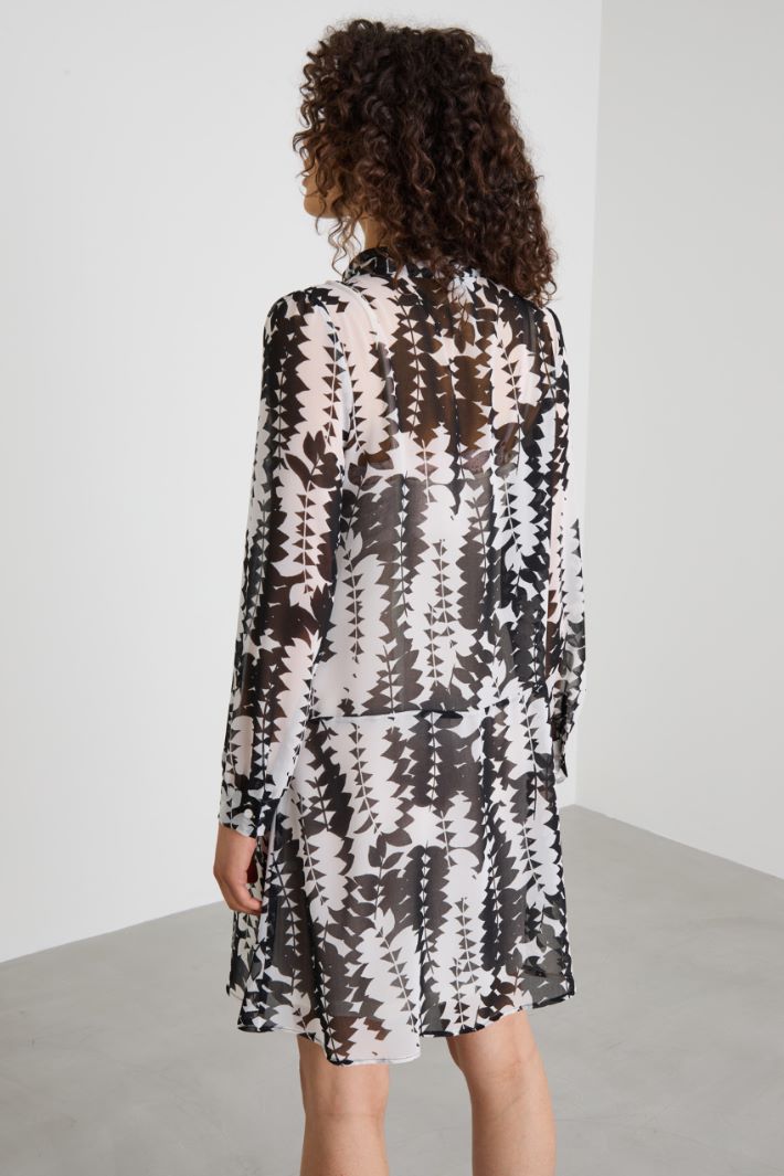 Vestido de georgette Intrend - 3