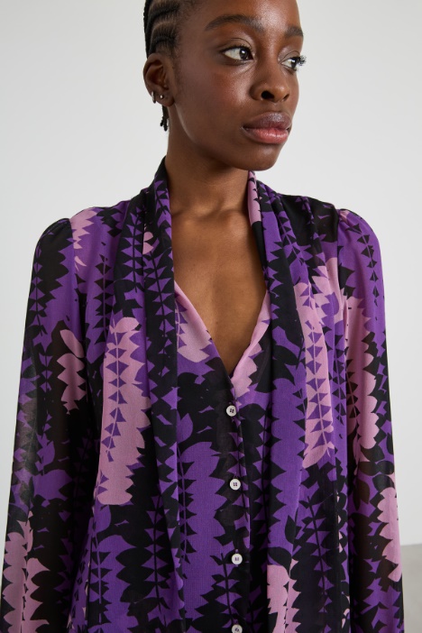 Vestido de georgette