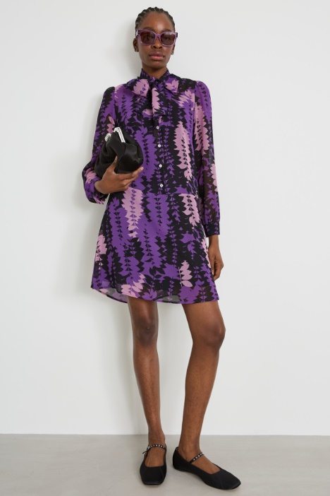 Vestido de georgette Intrend