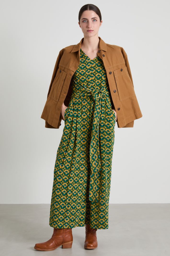 Printed silk crepe jumpsuit Intrend