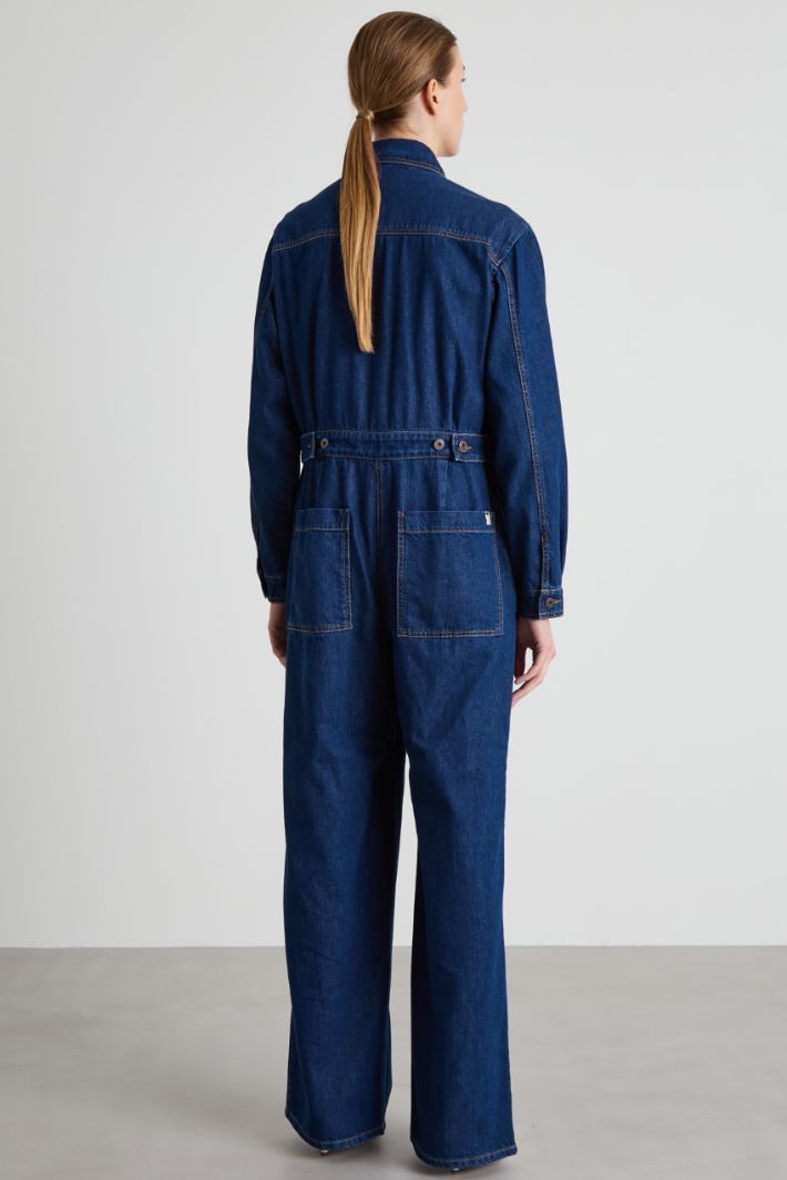 Denim workwear jumpsuit Intrend - 3