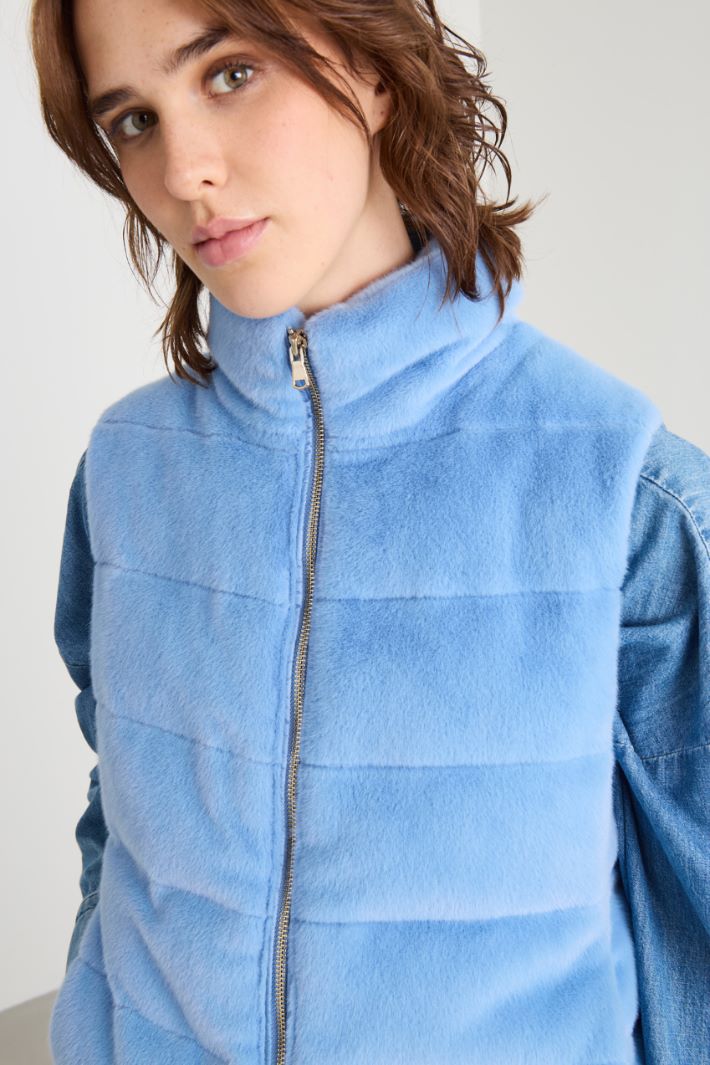 Fur effect gilet Intrend - 3