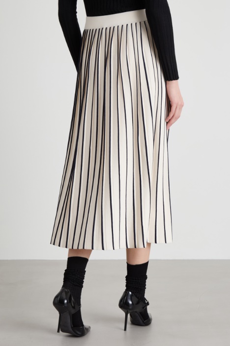 Gonna plissè in maglia