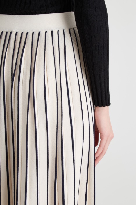 Gonna plissè in maglia