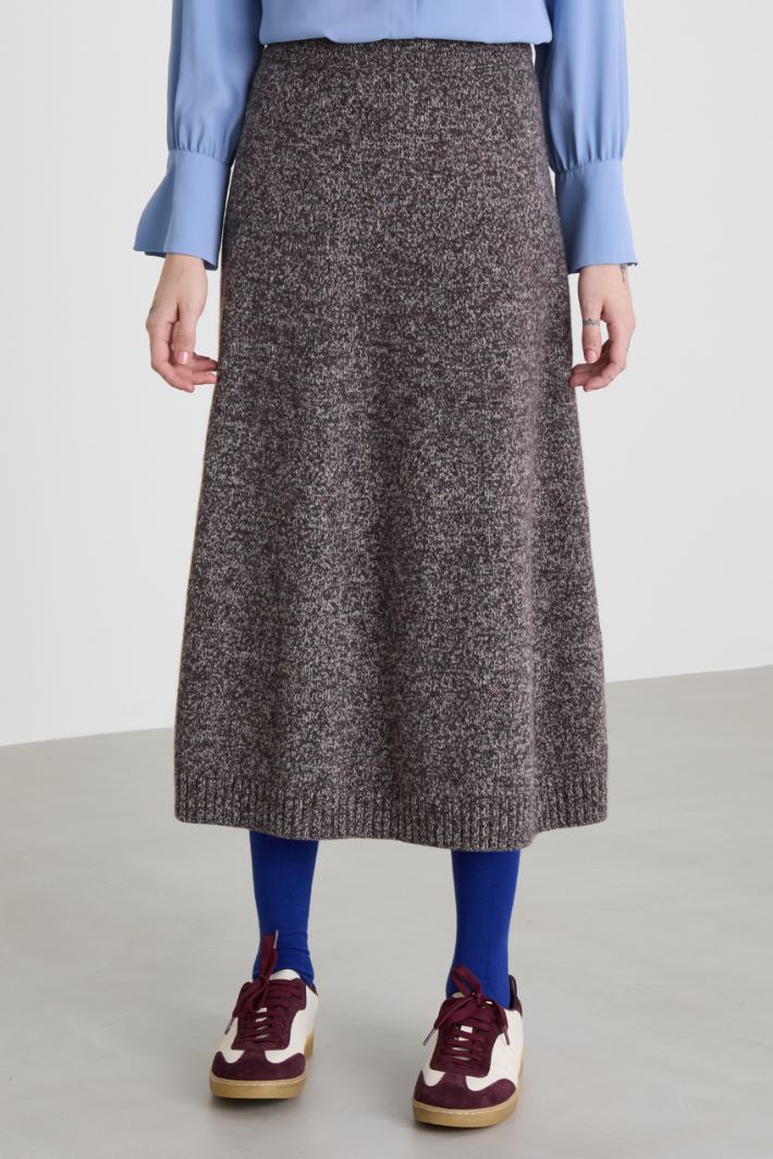 Flared wool skirt Intrend - 4
