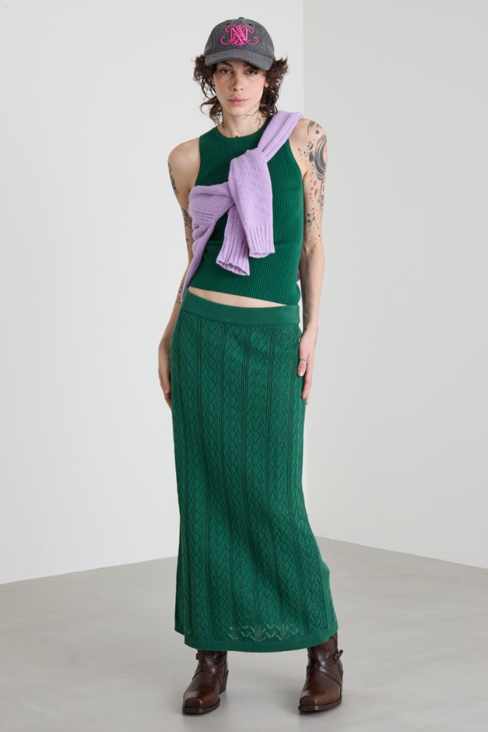 Crochet-knit skirt Intrend