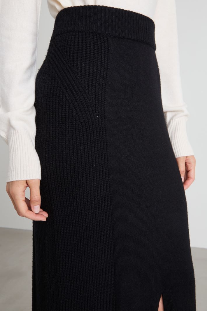 Gonna midi in maglia