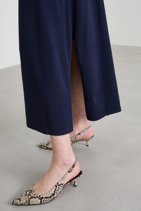 Abito smanicato in maglia