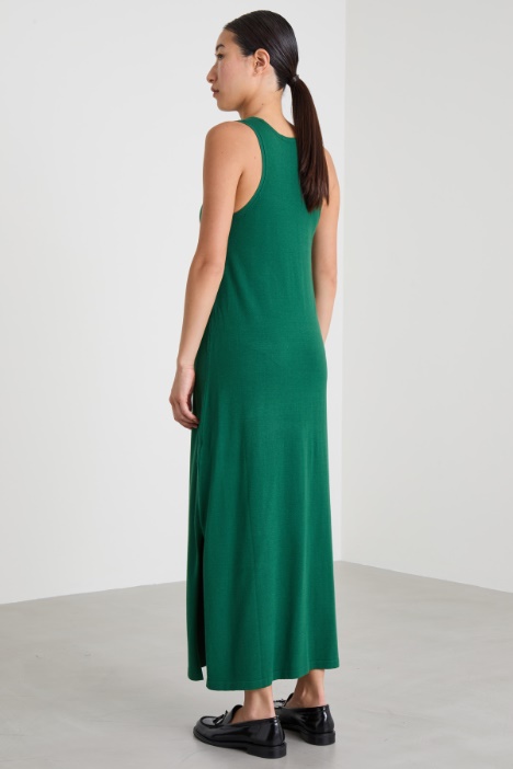 Abito smanicato in maglia