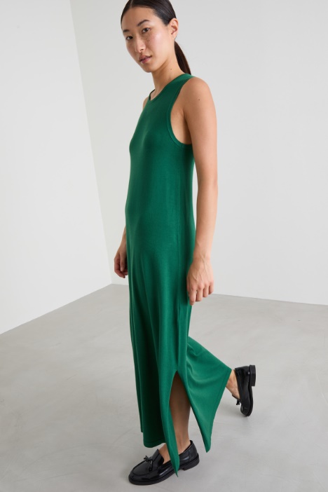 Abito smanicato in maglia