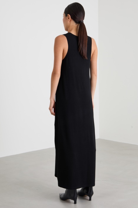 Abito smanicato in maglia