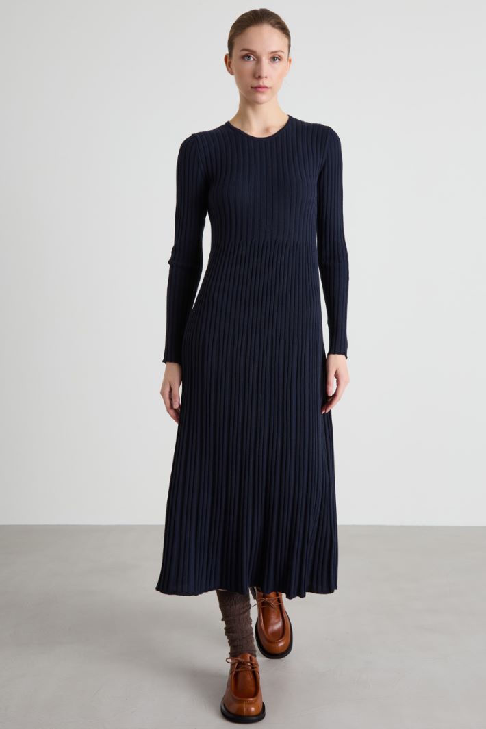 Long ribbed knit dress Intrend - 2