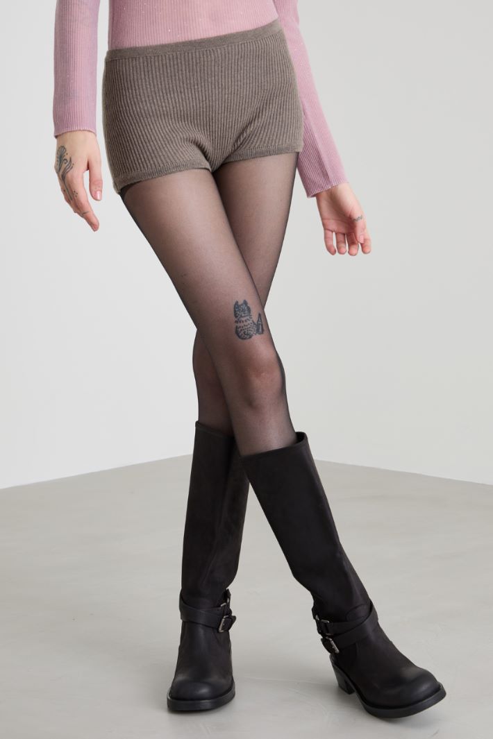 Culotte in maglia a coste Intrend - 2
