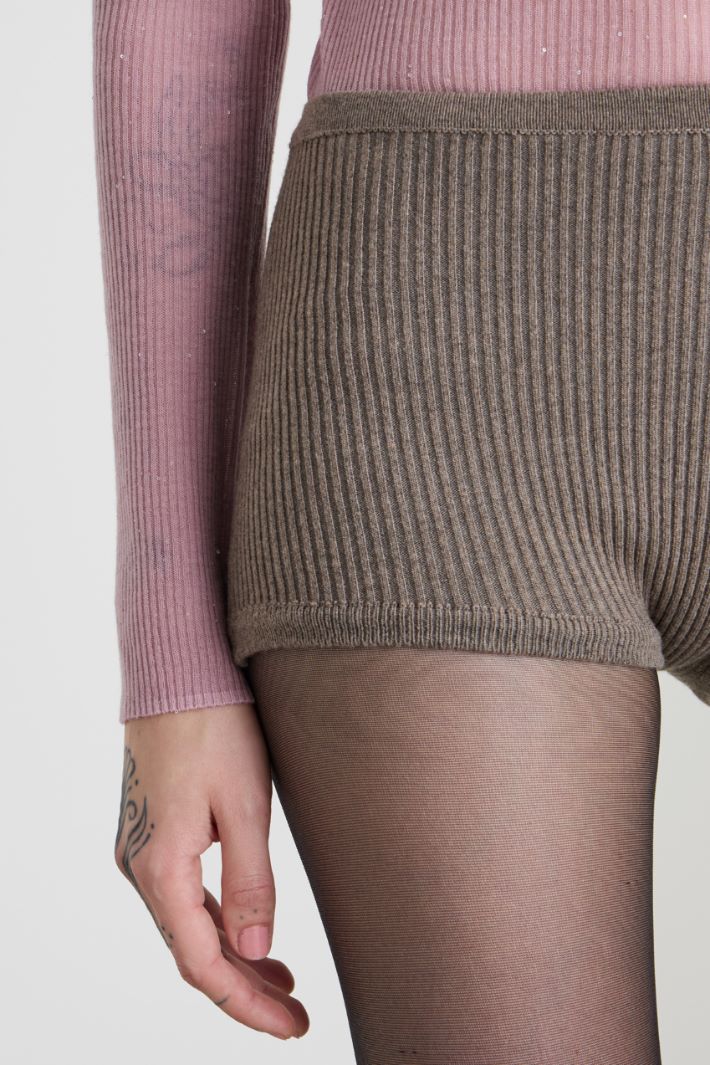 Culotte in maglia a coste Intrend - 4