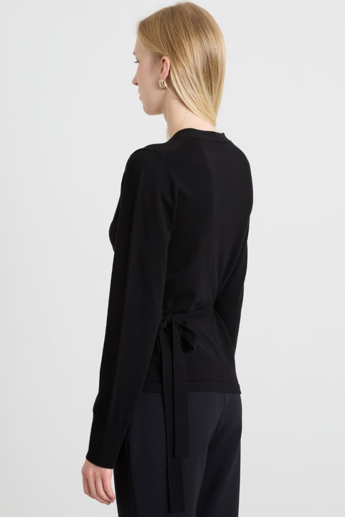 Cardigan incrociato