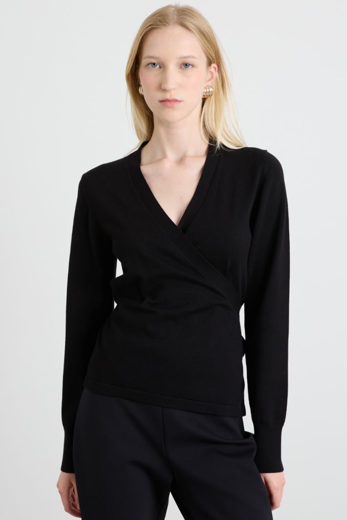 Cardigan incrociato