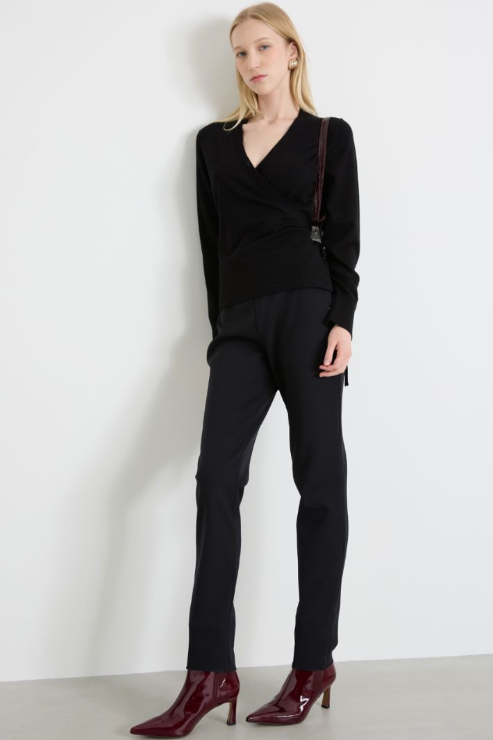 Cardigan incrociato