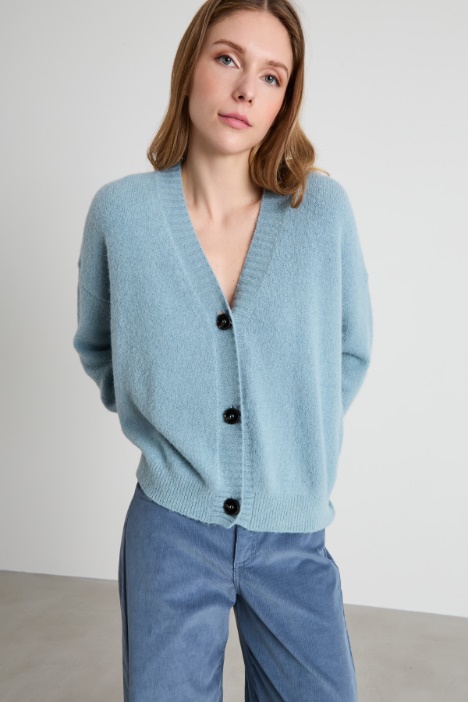 Cardigan in misto alpaca e cotone  Intrend