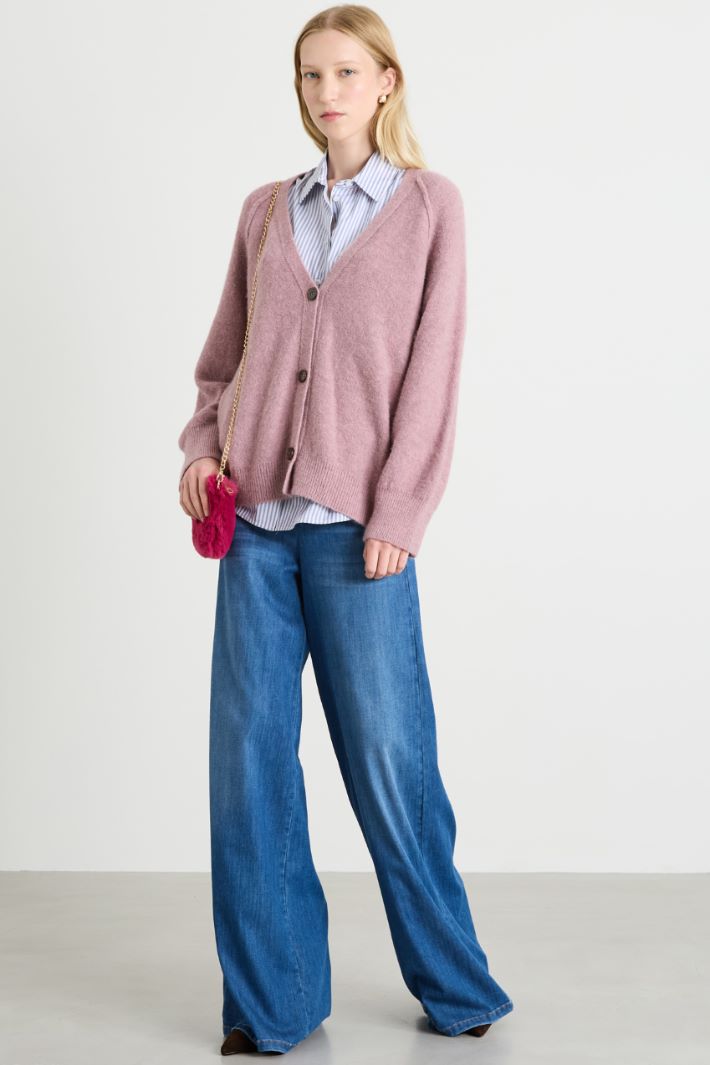 Wool and viscose cardigan Intrend - 3