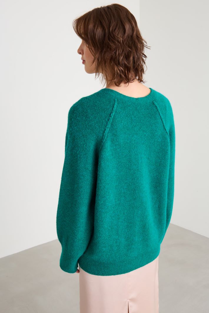 Wool and viscose cardigan Intrend - 4