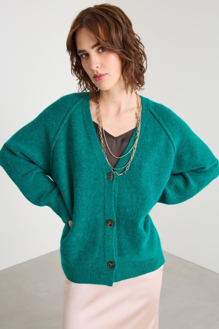 Wool and viscose cardigan Intrend - 2