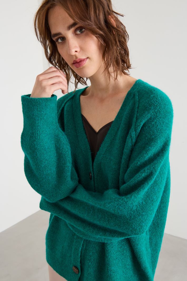 Wool and viscose cardigan Intrend - 3