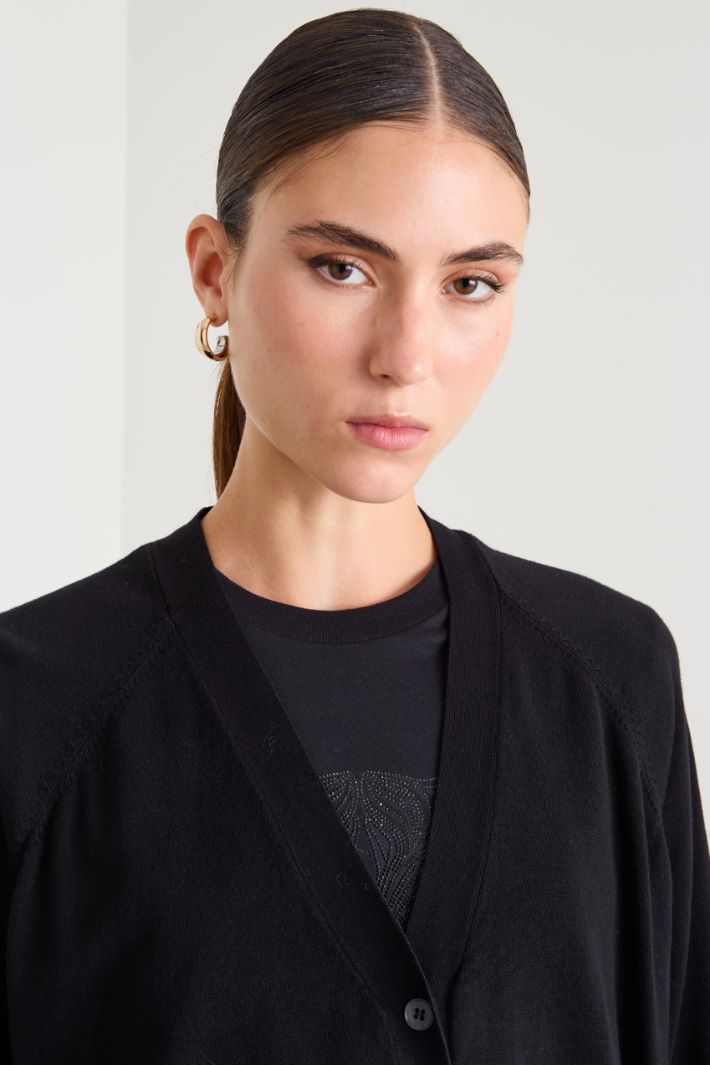 Straight viscose cardigan Intrend - 4