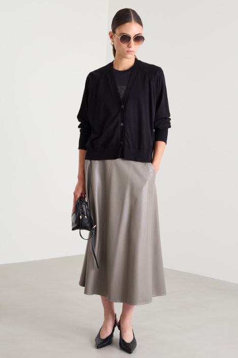 Straight viscose cardigan Intrend