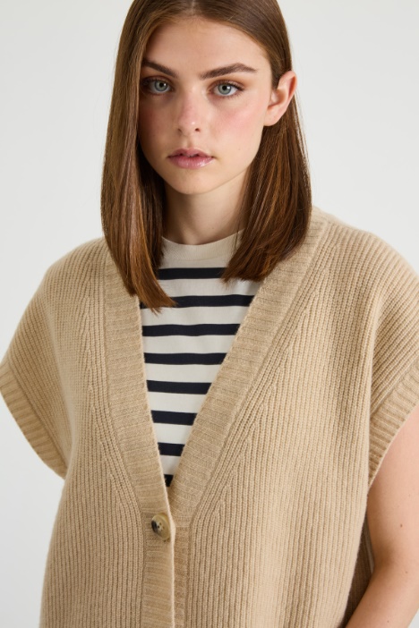 Gilet in maglia di lana