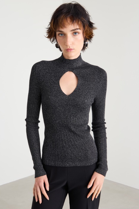 Keyhole turtleneck sweater Intrend