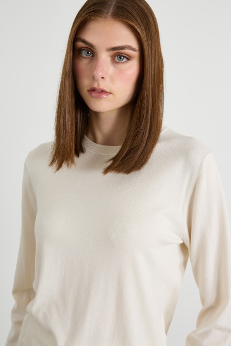 Maglia in seta e lana