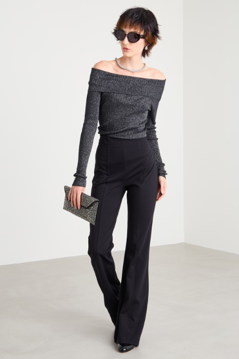 Off-shoulder neck sweater Intrend